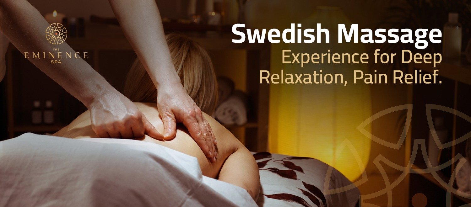Professional Swedish massage therapy session promoting deep relaxation, pain relief, and overall wellness